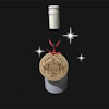 wine bottle personalized engraved label from Fireside Emporium